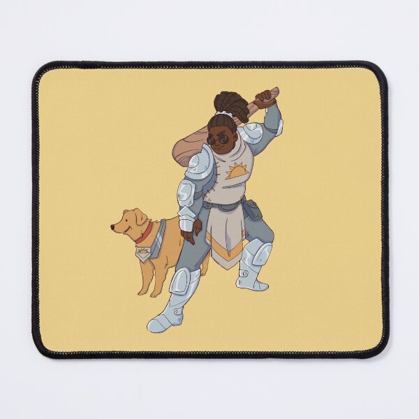Item preview, Fantasy Character with Wooden Club, Armor & Seeing Eye Dog designed and sold by moonrunesshop.