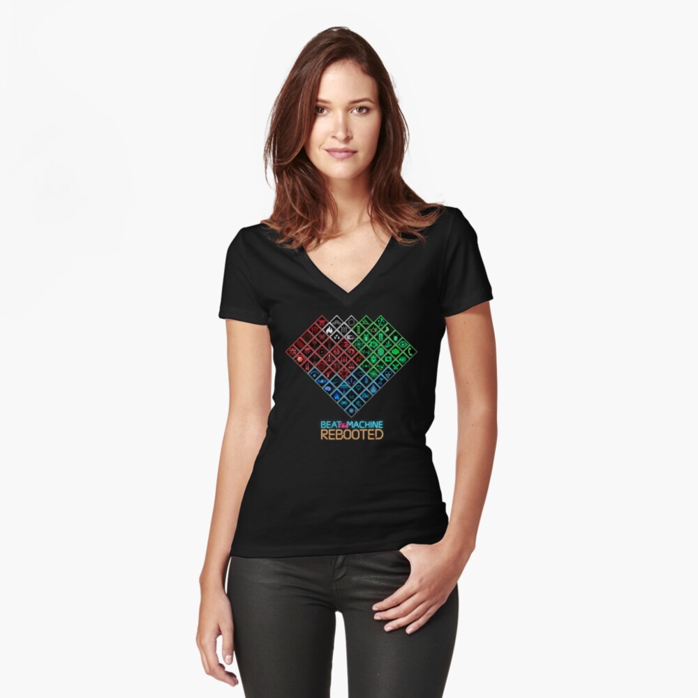 Item preview, Fitted V-Neck T-Shirt designed and sold by SanguineStudios.