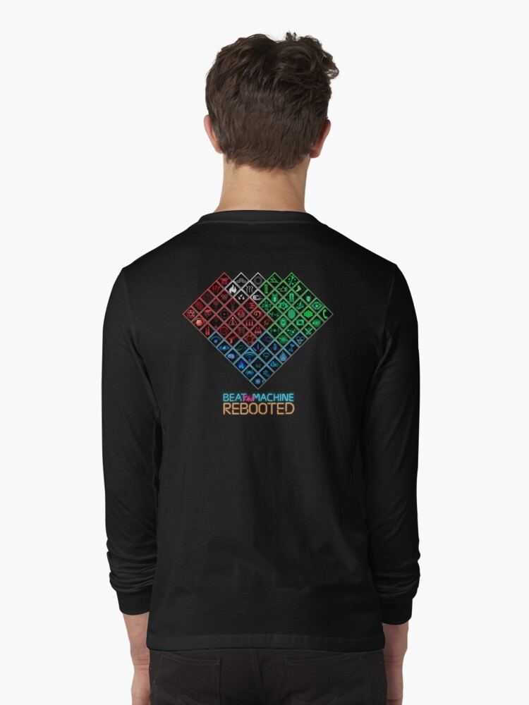 Thumbnail 1 of 5, Long Sleeve T-Shirt, Beat the Machine: Rebooted - Skill Tree Heart designed and sold by SanguineStudios.