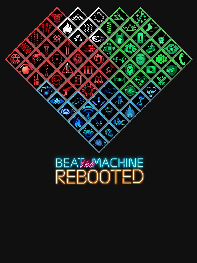 Thumbnail 7 of 7, Classic T-Shirt, Beat the Machine: Rebooted - Skill Tree Heart designed and sold by SanguineStudios.