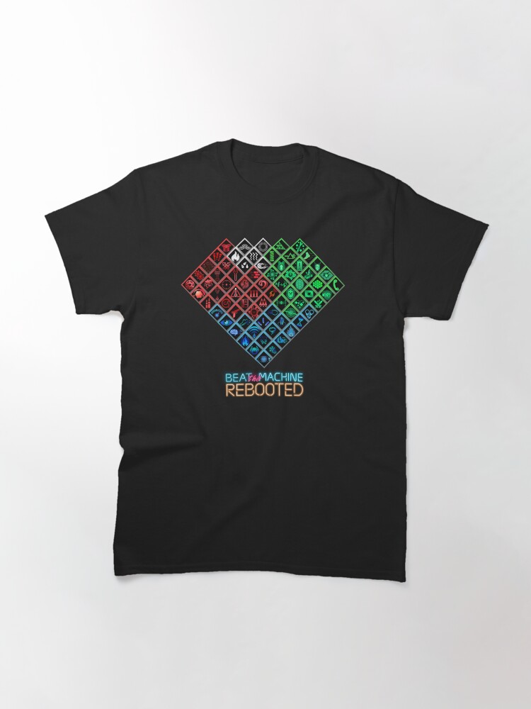 Thumbnail 3 of 7, Classic T-Shirt, Beat the Machine: Rebooted - Skill Tree Heart designed and sold by SanguineStudios.