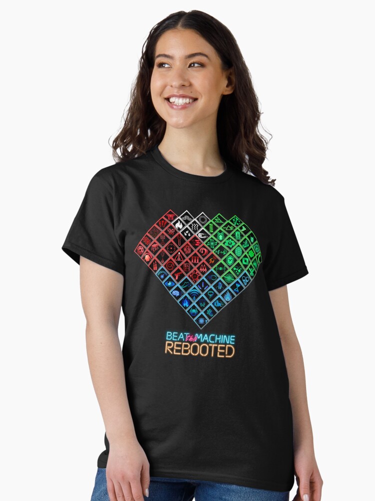 Thumbnail 1 of 7, Classic T-Shirt, Beat the Machine: Rebooted - Skill Tree Heart designed and sold by SanguineStudios.