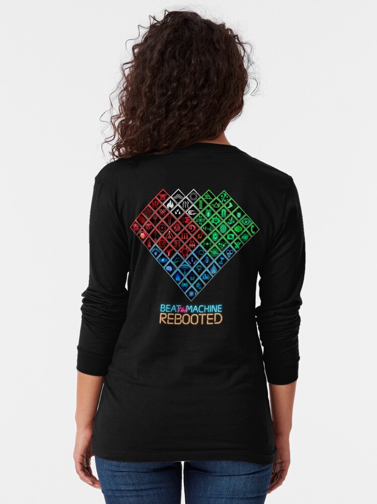 Thumbnail 2 of 5, Long Sleeve T-Shirt, Beat the Machine: Rebooted - Skill Tree Heart designed and sold by SanguineStudios.