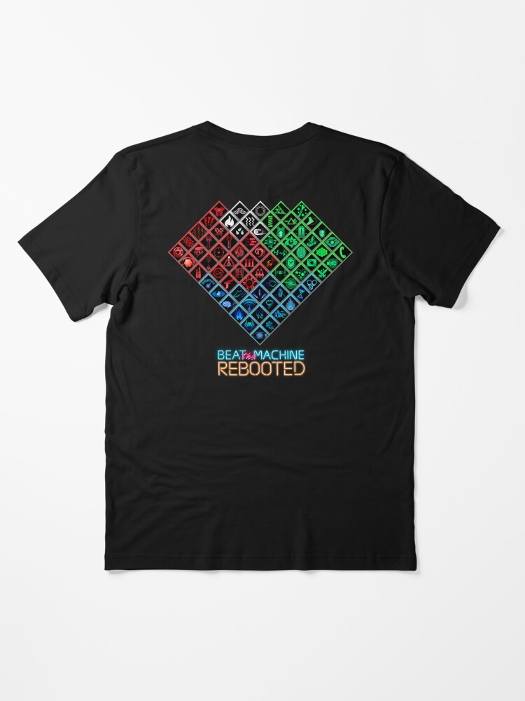 Thumbnail 3 of 7, Essential T-Shirt, Beat the Machine: Rebooted - Skill Tree Heart designed and sold by SanguineStudios.