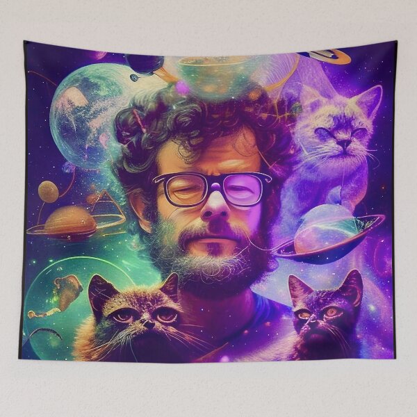 Item preview, Terence McKenna Space Cats designed and sold by Psychedelic-Sap.