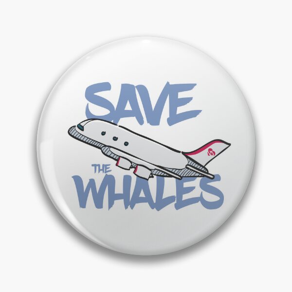 Item preview, Save The Whales Funny Aviation Saying designed and sold by Ikaroots.