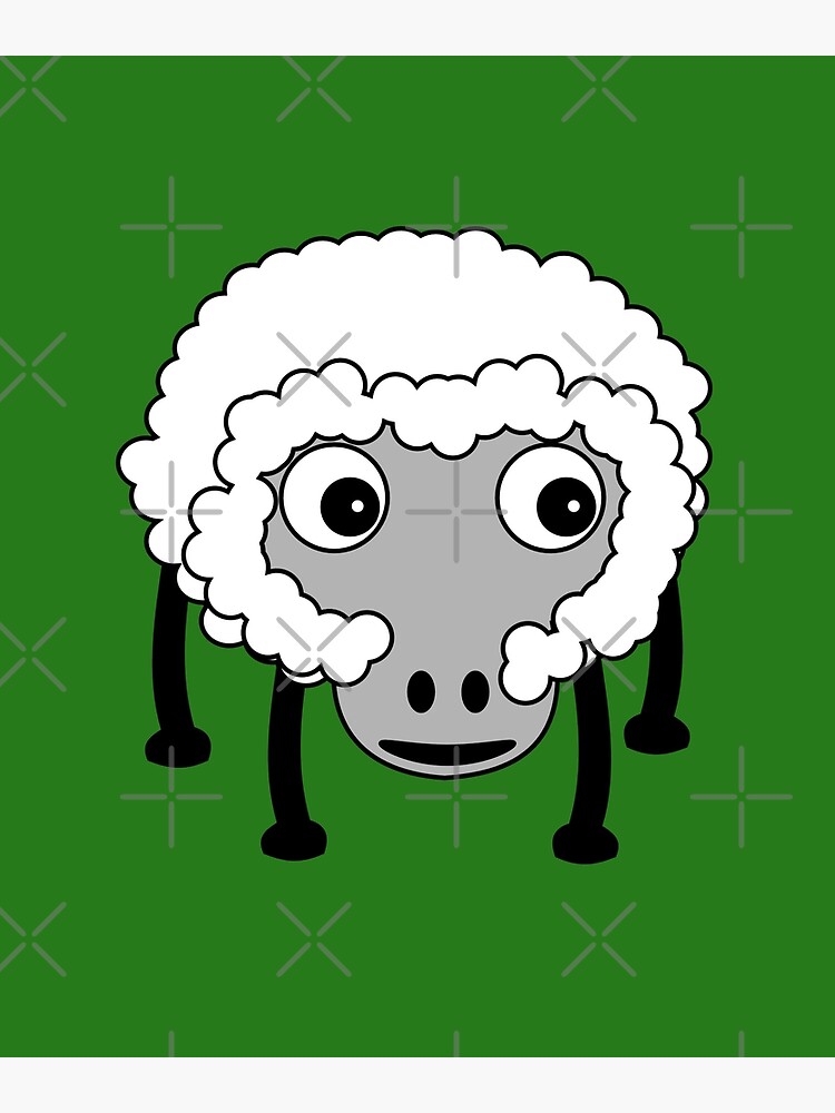 "Funny Weird Looking Sheep Emoji" Photographic Print by PrintPress Redbubble