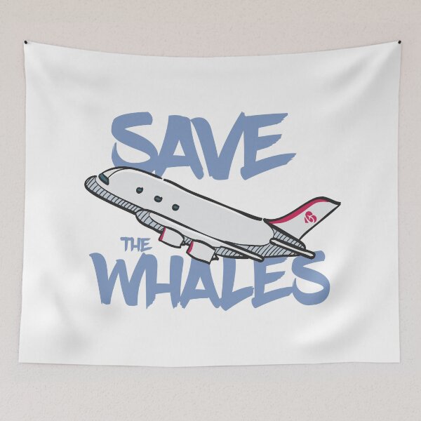 Item preview, Save The Whales Funny Aviation Saying designed and sold by Ikaroots.