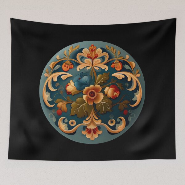 Item preview, Norwegian Blue Telemark Rosemaling designed and sold by bestsalernow.