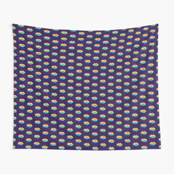 Wet Vamp Lips | Multi-Color Tapestry