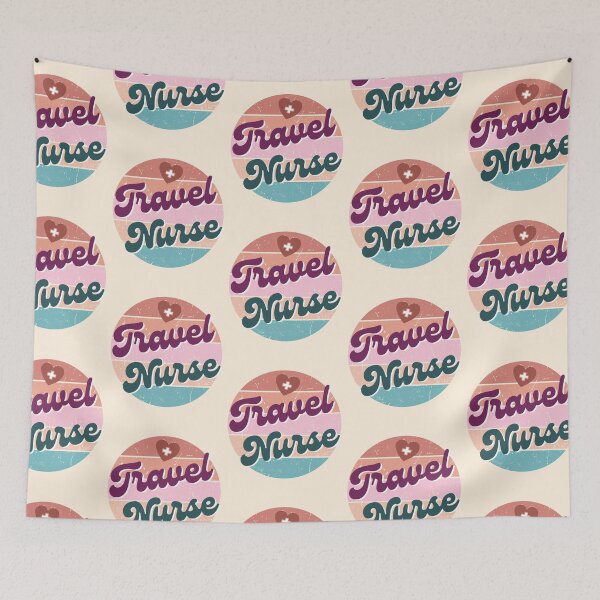 Item preview, Travel Nurses | Travel Nursing | Retro Design | Nursing Specialty designed and sold by DesignsRN.