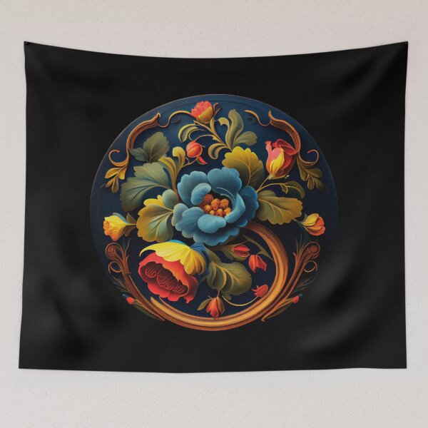 Item preview,  Norwegian Blue Telemark Rosemaling designed and sold by bestsalernow.