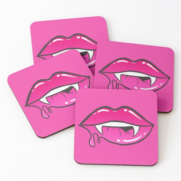 Item preview, Wet Vamp Lips | Hot Pink designed and sold by moonrunesshop.