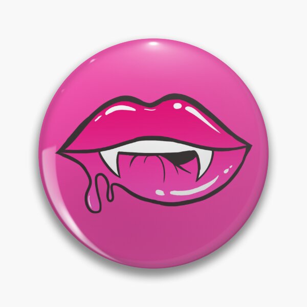 Item preview, Wet Vamp Lips | Hot Pink designed and sold by moonrunesshop.