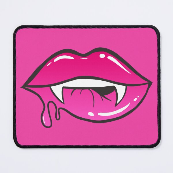 Item preview, Wet Vamp Lips | Hot Pink designed and sold by moonrunesshop.