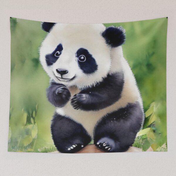 Item preview, Cute Baby Panda Art 1 designed and sold by cutiepeaupies.