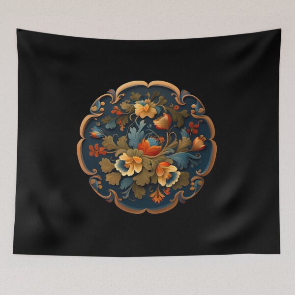 Item preview, Norwegian Blue Telemark Rosemaling designed and sold by bestsalernow.