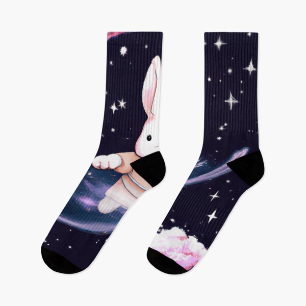 Item preview, Wandering rabbit in space-Edited AI generated art designed and sold by Frostp.