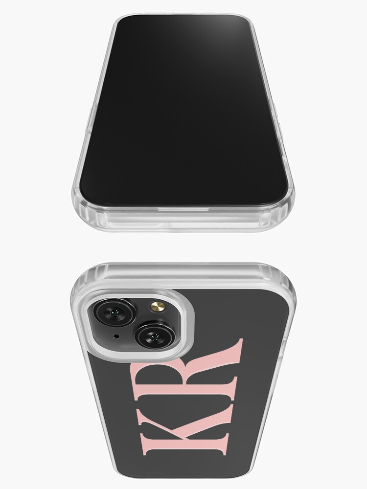 Customizable initial case - Dark grey and pink (message us before buying)  iPhone Case for Sale by wedesign47