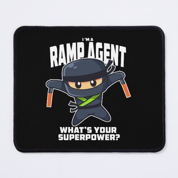 Item preview, Funny Aviation TRC Ramp Agent Ninja Cartoon designed and sold by Ikaroots.