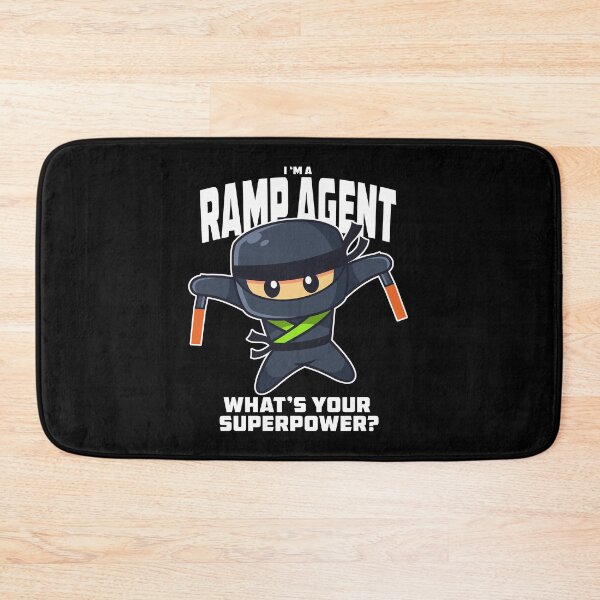 Item preview, Funny Aviation TRC Ramp Agent Ninja Cartoon designed and sold by Ikaroots.