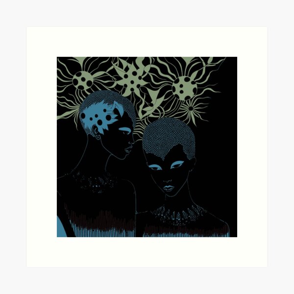 Aperçu de l'œuvre Jardin Moonflower : Sœurs du Crépuscule créée et vendue par memorexe.