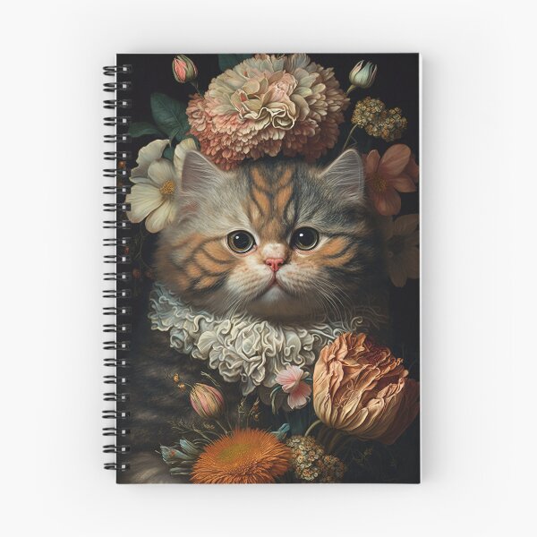Item preview, Lovely cat (Kitten ) vintage flowers portrait frame 17 designed and sold by jetaiart.