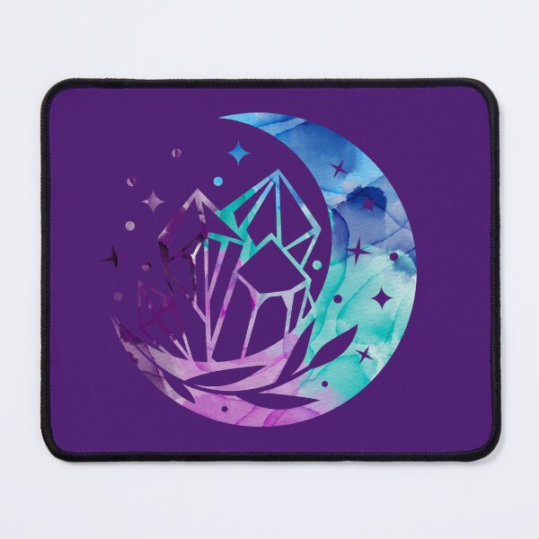 Item preview, Watercolor Crystal Moon designed and sold by moonrunesshop.