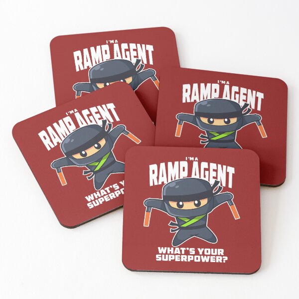 Item preview, Funny Aviation TRC Ramp Agent Ninja Cartoon designed and sold by Ikaroots.