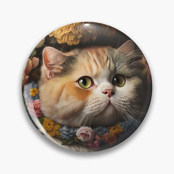Item preview, Lovely cat (Kitten ) vintage flowers portrait frame 18 designed and sold by jetaiart.