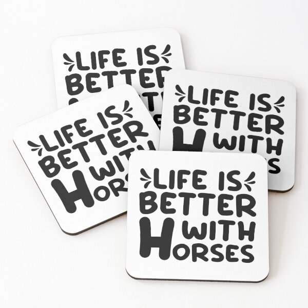 Item preview, Cute Life Is Better With Horses Horseback Riding designed and sold by jaftees.