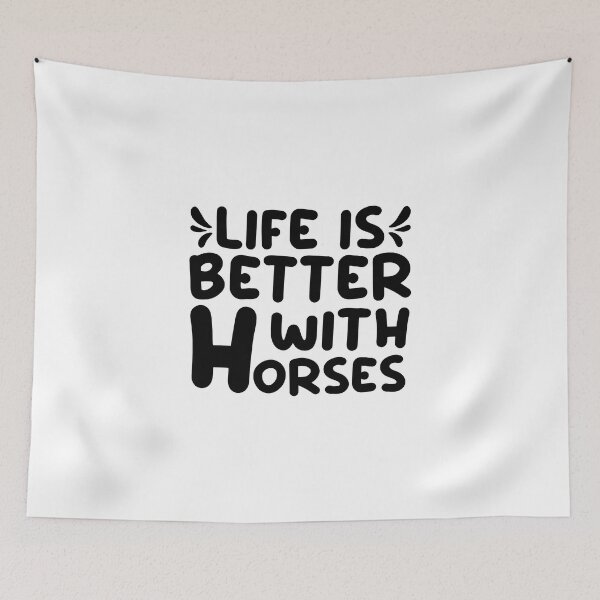Item preview, Cute Life Is Better With Horses Horseback Riding designed and sold by jaftees.