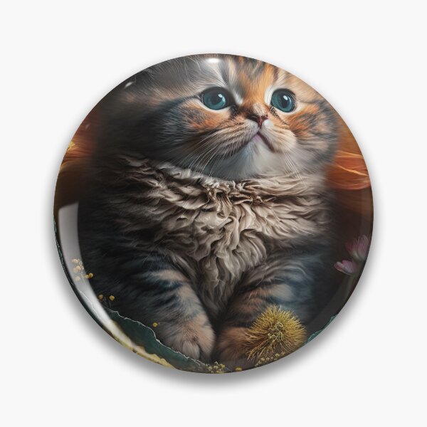 Item preview, Lovely cat (Kitten ) vintage flowers portrait frame 19 designed and sold by jetaiart.