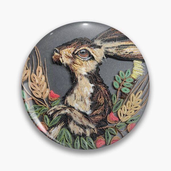 Item preview, Hare in the moon (red flowers)  designed and sold by JansCraftyBits.