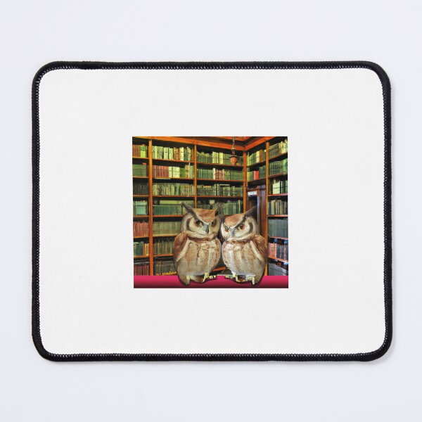 Item preview, Two owls in a library confer designed and sold by FSDI1.