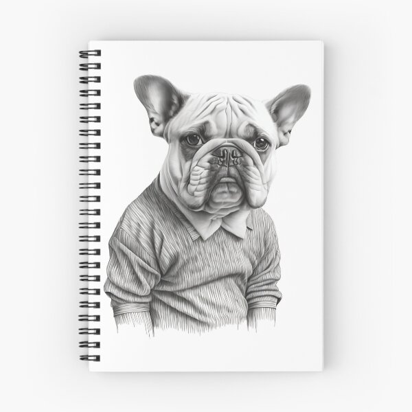 Item preview, Ropa de Bulldog Camisas Bulldog Estilo Humano Blanco y Negro designed and sold by MaxEXP.