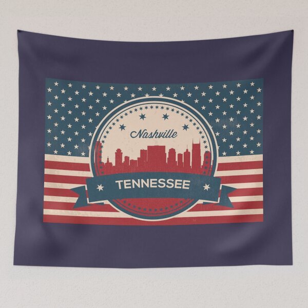 Item preview, Horizonte retro de Nashville Tennessee designed and sold by TeamBride.