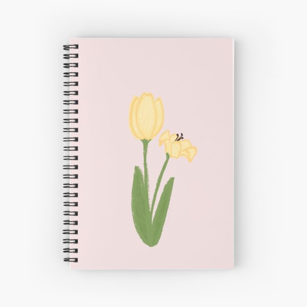 Butter Yellow Tulip Spiral Notebook
