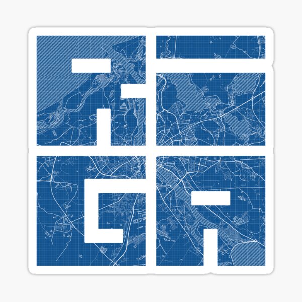Item preview, Riga City Map of Latvia - Blueprint designed and sold by deMAP.