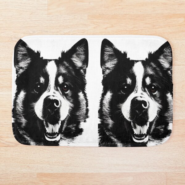 Item preview, Dibujo lineal de perro en blanco y negro designed and sold by HenryMaster.