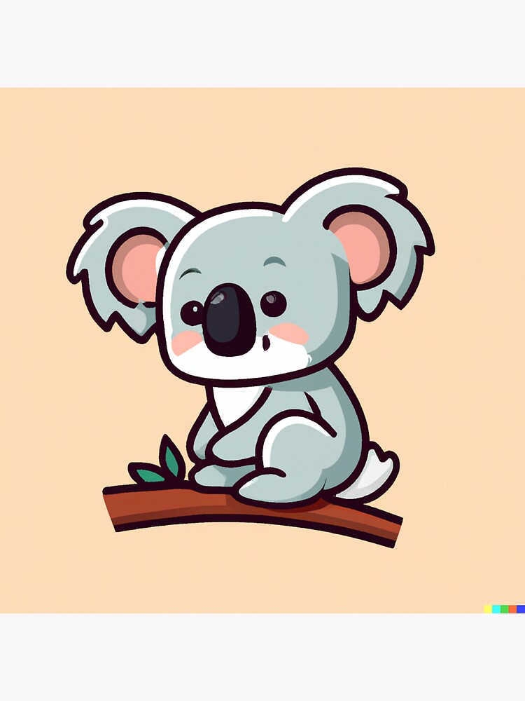 Cute koala Sticker for Sale by adesingart Redbubble