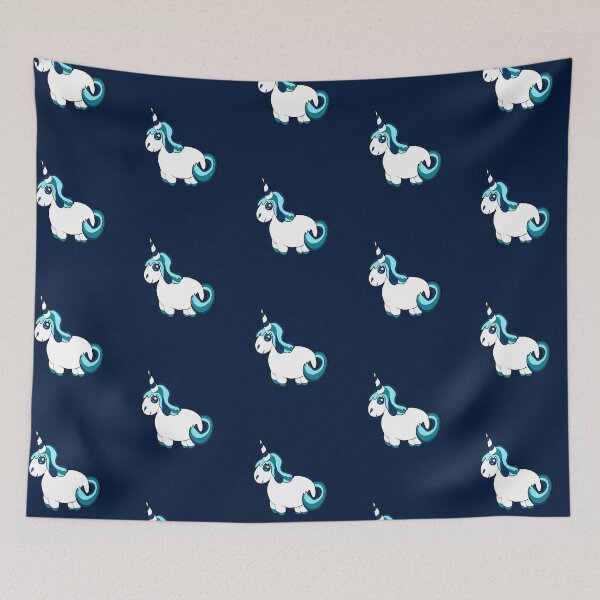 Item preview, Cute Little Baby Blue Unicorn Emoji designed and sold by PrintPress.
