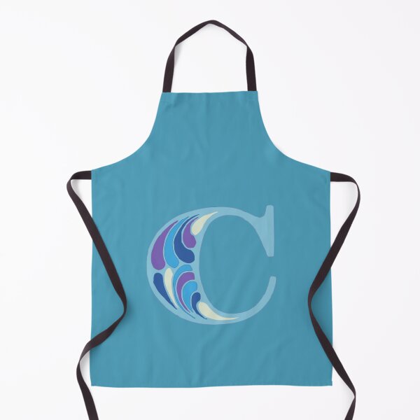 Item preview, Letter C Fancy Monogram Hippie Initial Blue designed and sold by everything4eva.