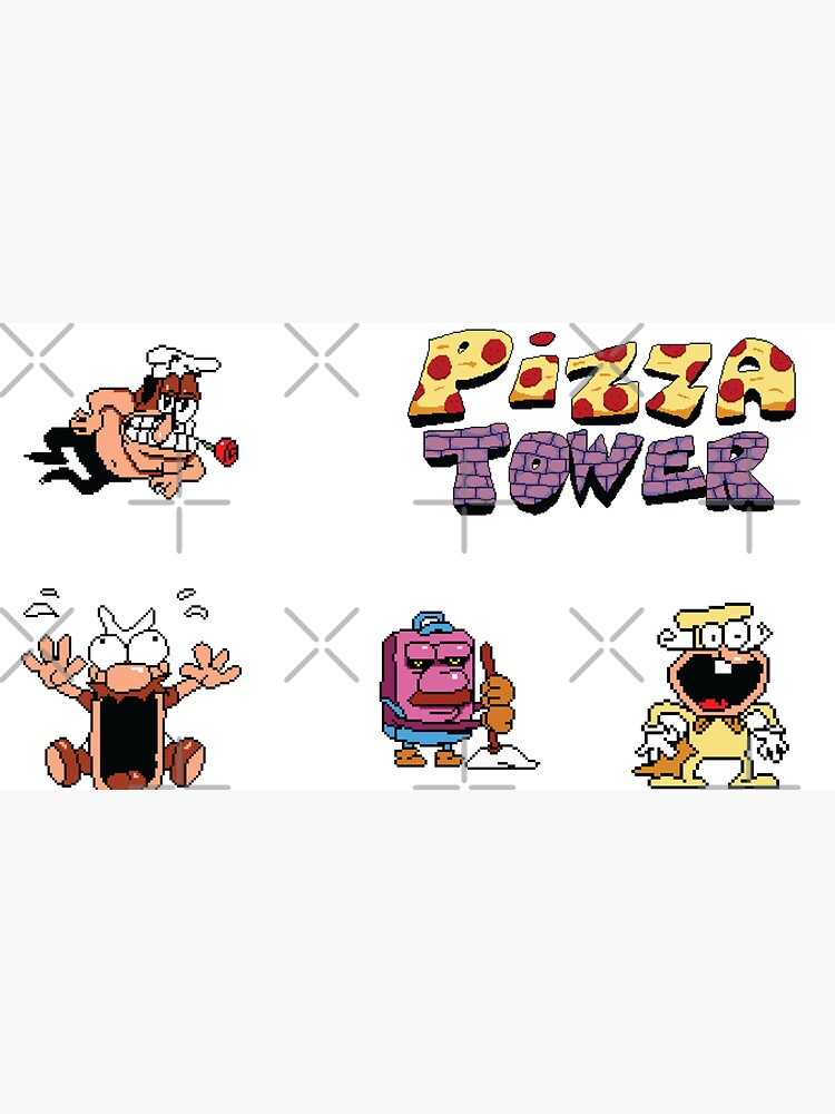 Pizza tower Peppino Stickers set mega pack Kids T-Shirt for Sale