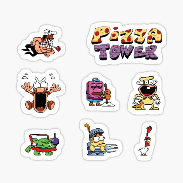 Pizza Tower Sticker Set 