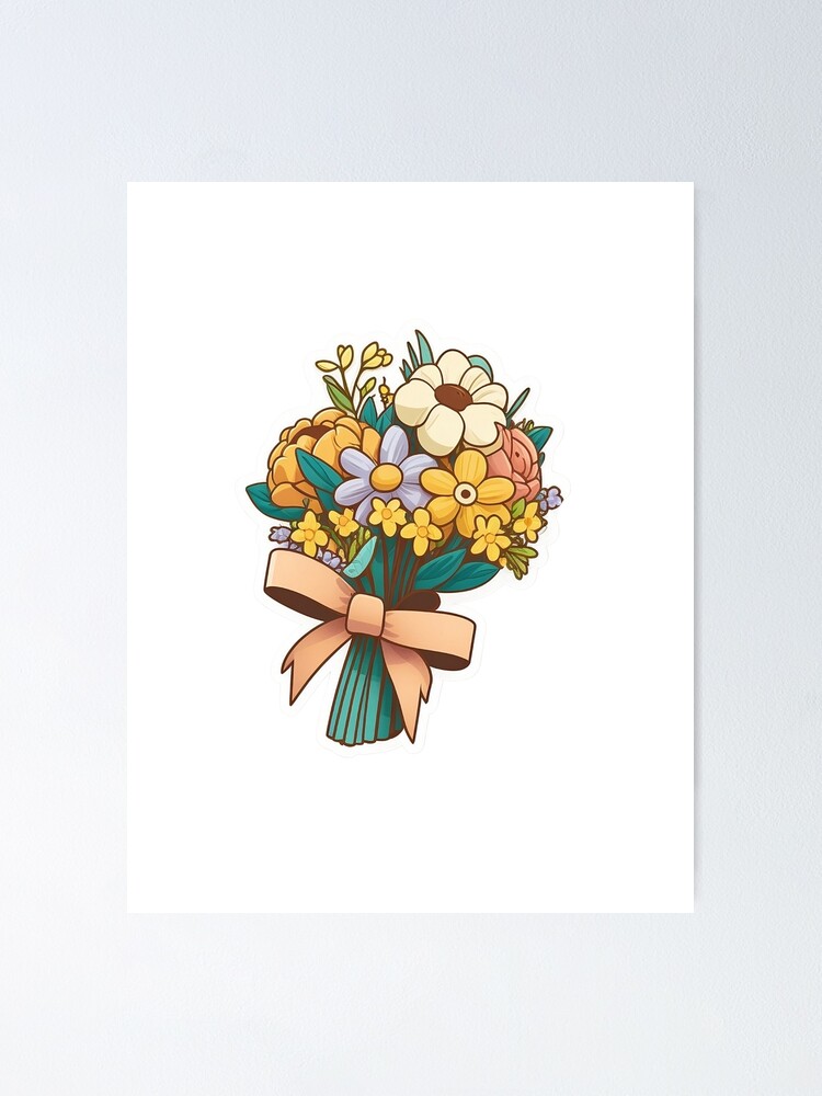 by Poster Flower Redbubble Sale Bouquet\