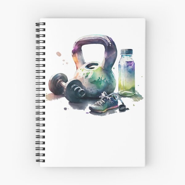 Item preview, Cross Fitness Kettlebell Water Bottle Watercolor Running designed and sold by Top Seller ⭐⭐⭐⭐⭐ 5/5.