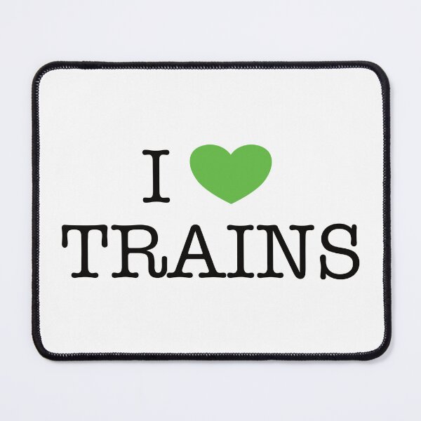 Item preview, I love trains (green) designed and sold by TransportFans.