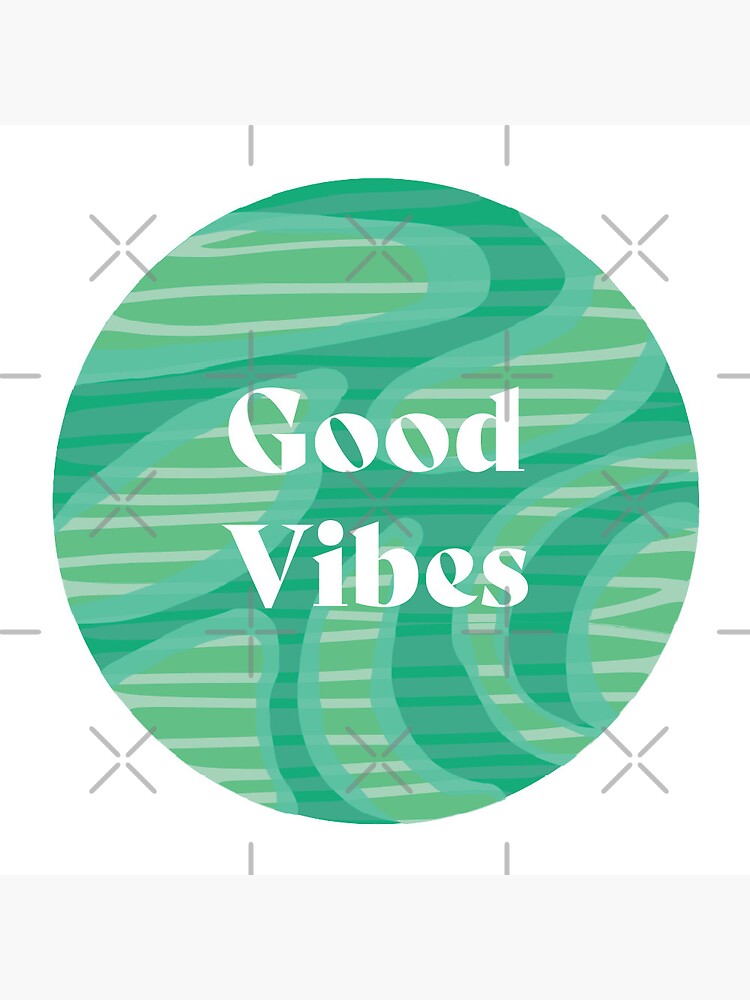 Thumbnail 3 of 3, Pin, Good Vibes designed and sold by ariba-khayyam.