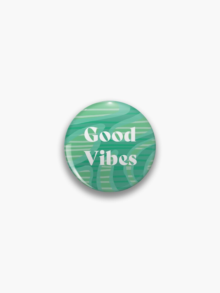 Thumbnail 1 of 3, Pin, Good Vibes designed and sold by ariba-khayyam.
